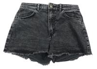 Antracitové riflové kraťasy H&M