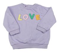 Lila mikina s nápisem M&S