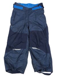 Tmavomodré melírované oteplovačky 