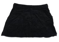 Černá manšestrová sukně New Look