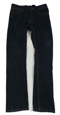 Tmavomodré skinny rifle 