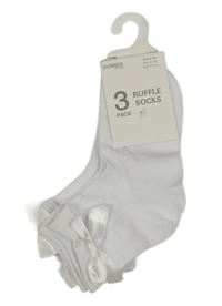 Nové - 3x bílé ponožky s mašličkami dunnes 