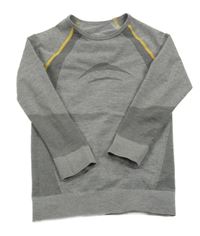 Šedé melírované thermo triko 