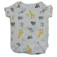 Bílé body se zvířátky St. Bernard