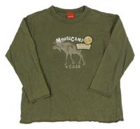 Khaki triko s losem Esprit