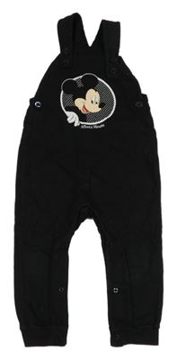 Černé laclové tepláky s Mickeym Disney