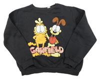 Antracitová mikina s Garfildem H&M