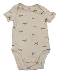 Smetanové body s jezevčíky H&M