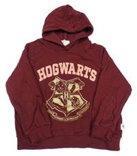 Vínová mikina s potiskem a kapucí - Harry Potter H&M