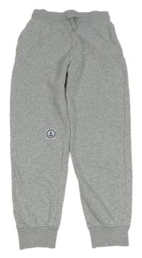 Šedé melírované tepláky s nášivkou H&M