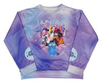 Fialové pyžamové triko s Huntrix 