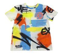 Smetanovo-barevné vzorované tričko Primark