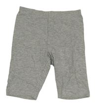 Šedé melírované elastické kraťasy H&M