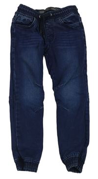 Tmavomodré teplákové cuff rifle Denim Co.