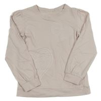 Světlerůžové lehké mikinotriko se srdíčky 