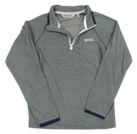 Tmavomodro-bílá pruhovaná fleecová funkční mikina Regatta