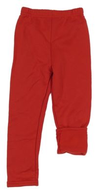 Červené zateplené legíny 