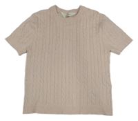 Světlerůžová žebrovaná úpletová vesta H&M