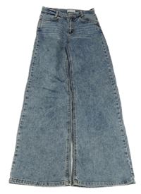 Šedomodré široké rifle Blue Effect