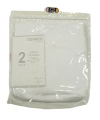 Nové - 2set - 2x Bílé thermo tričko s mašlemi Dunnes 