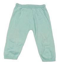 Tyrkysové pletené tepláky Tu