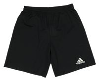 Černé sportovní kraťasy s logem Adidas