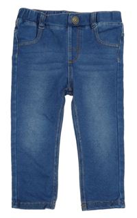 Modré teplákové skinny rifle H&M