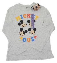 Nové - Šedé triko s Mickeym Primark