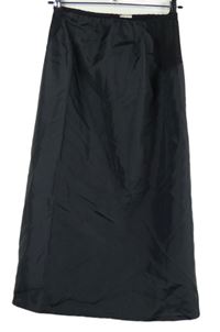 Dámská černá midi sukňová spodnička
