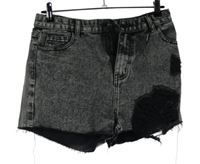 Dámské šedé riflové kraťasy s prošoupáním PrettyLittle Thing