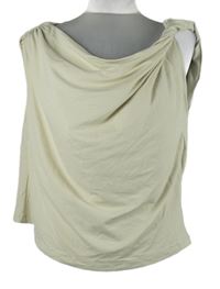 Nové - Dámský smetanový crop top s vodou F&F