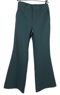 Dámské petrolejové zvonové kalhoty 