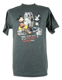 Pánské šedé tričko s Mickeym Disney 