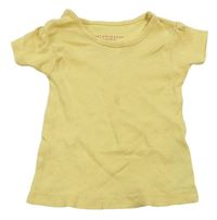 Žluté žebrované tričko PRIMARK