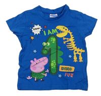 Modré tričko s Peppa pig Matalan
