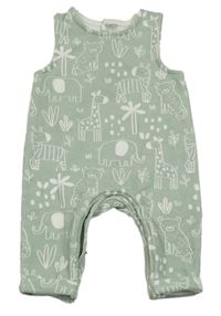 Khaki laclové tepláky se zvířátky Matalan