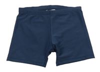 Tmavomodré nohavičkované plavky 