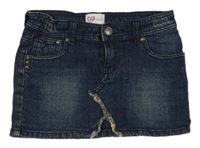 Tmavomodrá riflová sukně 