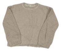 Šedý chlupatý svetr H&M
