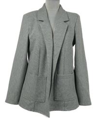 Dámský šedý vzorovaný teplákový cardigan C&A