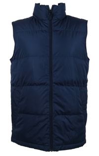 Pánská tmavomodrá šusťáková zateplená vesta Land´s End