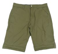 Khaki plátěné kraťasy Denim Co.