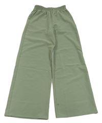 Khaki volné kalhoty H&M
