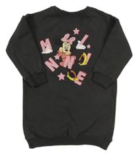 Tmavošedé teplákové šaty s Minnie Next