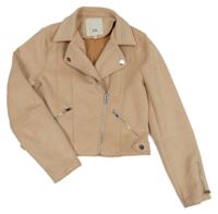 Pudrový crop semišový křivák River Island