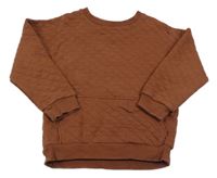 Rezavá prošívaná mikina Tu