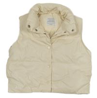 Smetanová koženková zateplená vesta Primark