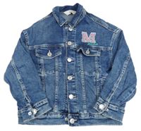 Modrá tepláková bunda riflového vzhledu s Minnie H&M