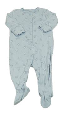 Světlemodrý overal s medvídky Next