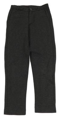 Tmavošedé teplákové kalhoty 